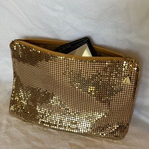 1960's Vintage Gold pouch clutch